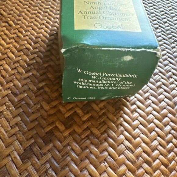 Vintage 1984‎ Ninth Edition Angel Bell Annual Christmas Ornament w/Box by Goebel - Picture 6 of 11